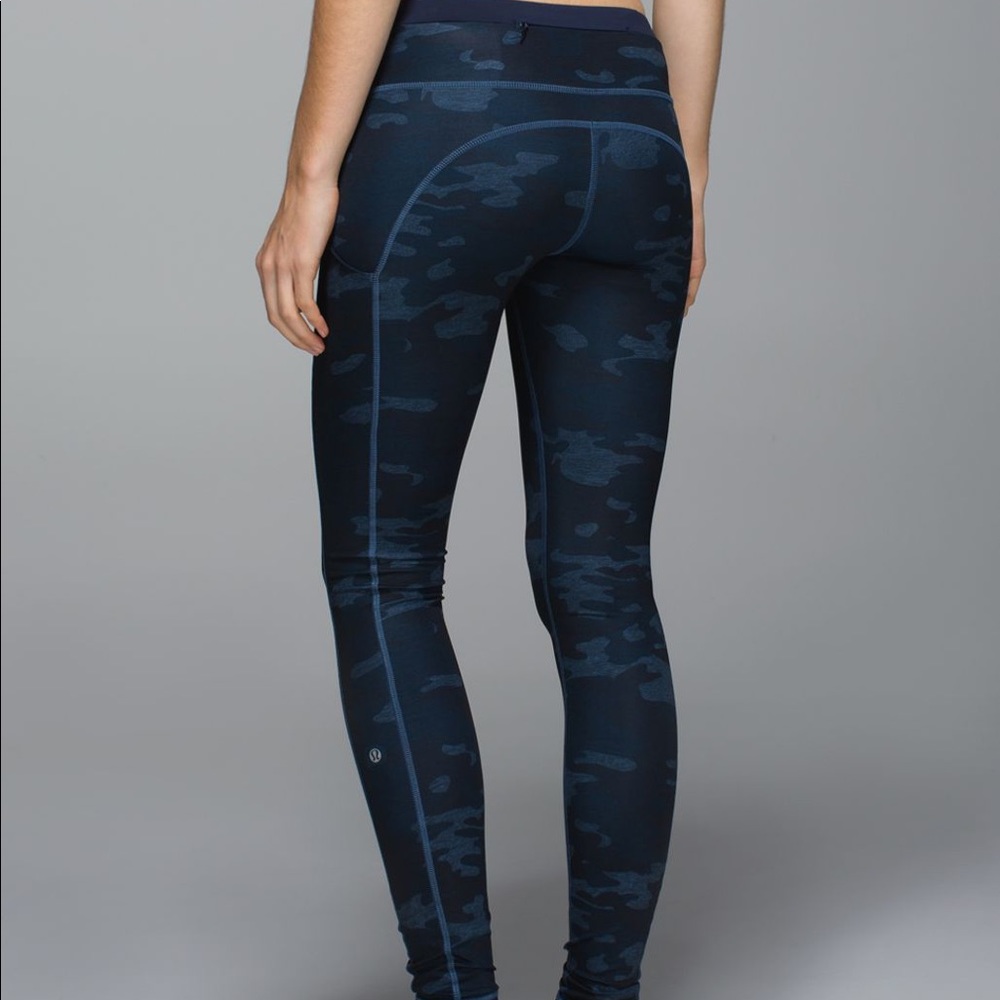 lululemon athletica Navy Camo High-Waist Leggings